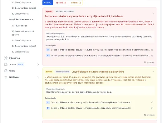 Automatická kontrola chyb v QIK Dokumentaci